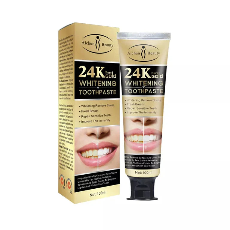 24k Gold Whitening Toothpaste